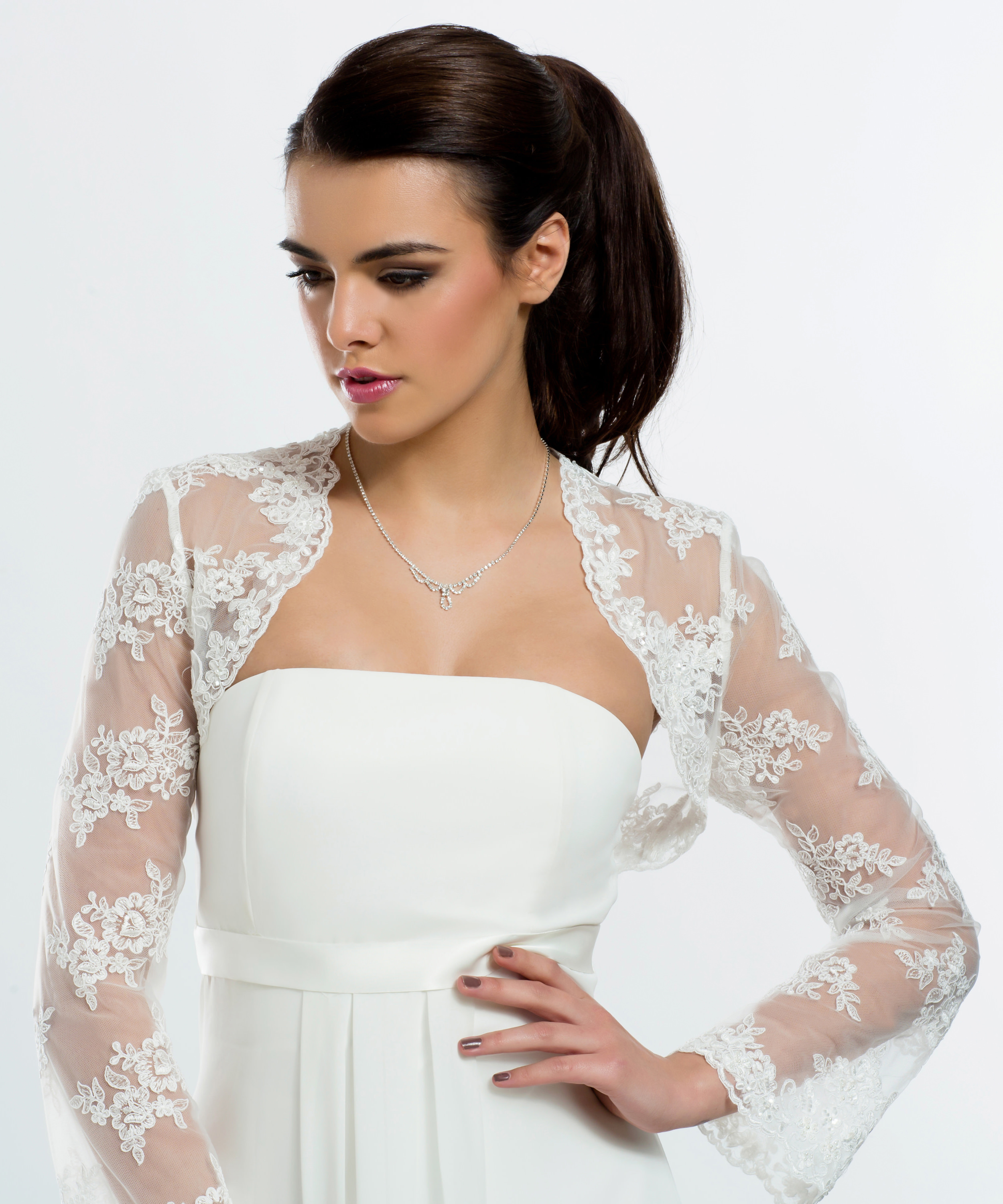Hochzeitskleid Brautkleider Brautjacke Stola Bolero Wedding dress Mehr Modell 